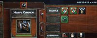 Screenshot of the right side of the user interface screen in in AoE3